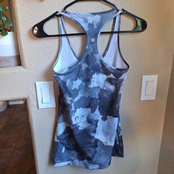 Lululemon Cool Racerback White coal tinted canvas super size 4 - Picture 3 of 3